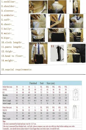 2 Pcs Men's Slim Fit Wedding Suit Single Breasted Blazer Business Custom Formal Evening Suit