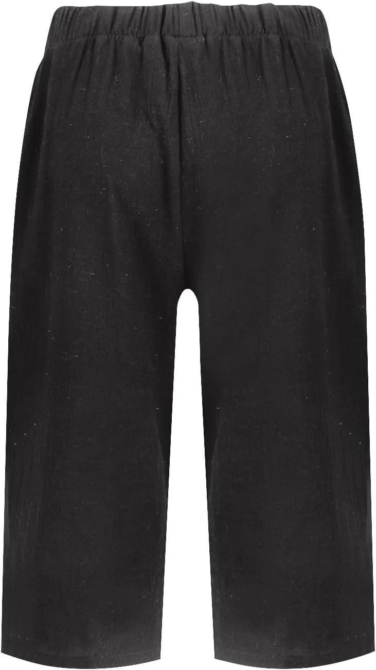 ADHOWBEW Womens Bermuda Shorts High Waisted Walking Lounge Workout Summer Elastic Running Loose Shorts