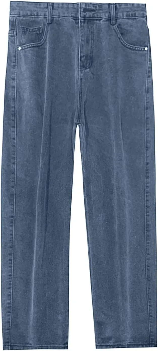 aihihe jeansmens Pants Relaxed fit Jeans for Men 36x32 Dark Blue Stretch Jeans for Men Jean Jacket for Men Big and Tall