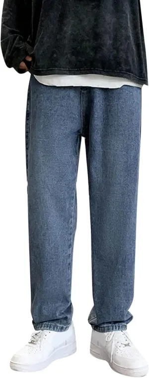 aihihe jeansmens Pants Relaxed fit Jeans for Men 36x32 Dark Blue Stretch Jeans for Men Jean Jacket for Men Big and Tall