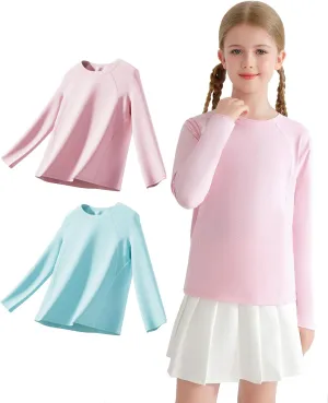 Angel season Rash Guard for Girls Swim Shirt Long Sleeve Swimsuit Girl Upf50  UV Protection Teen Sun Shirt Rashguard Top