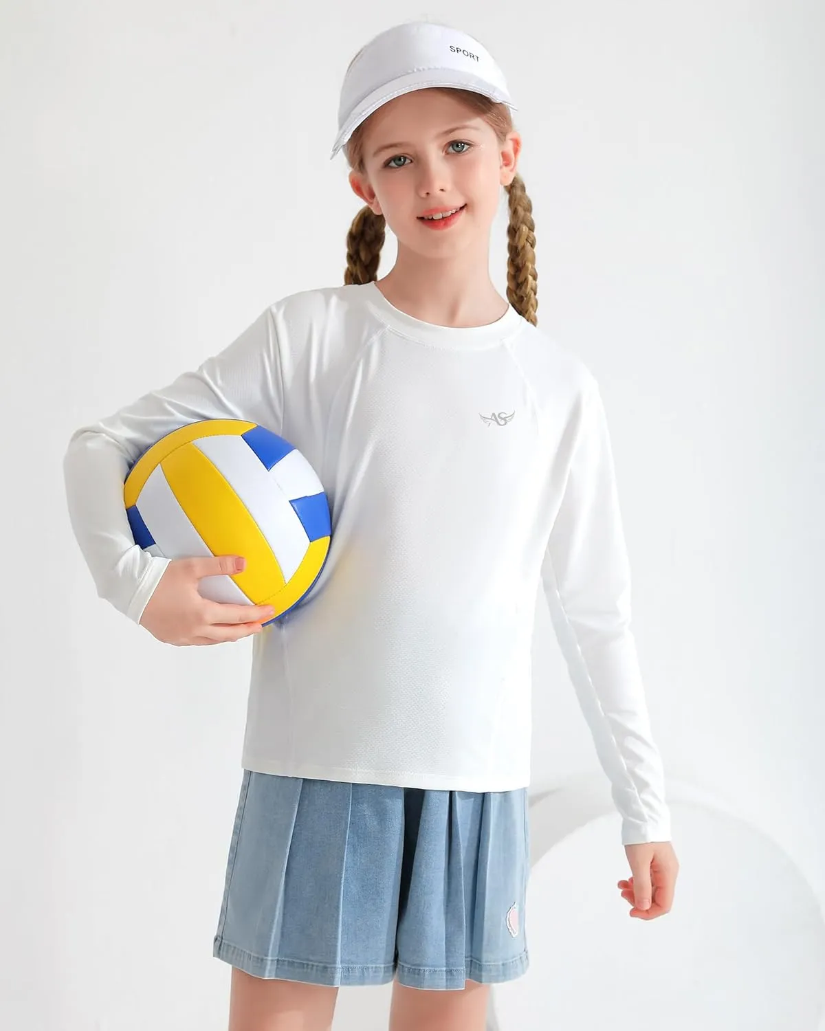 Angel season Rash Guard for Girls Swim Shirt Long Sleeve Swimsuit Girl Upf50  UV Protection Teen Sun Shirt Rashguard Top