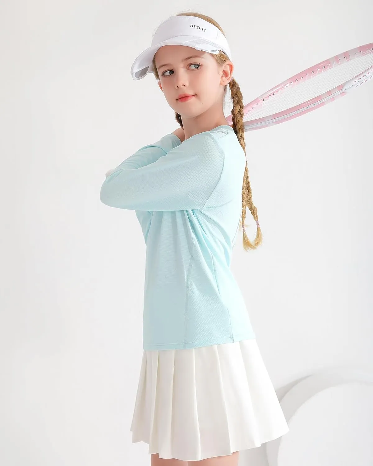 Angel season Rash Guard for Girls Swim Shirt Long Sleeve Swimsuit Girl Upf50  UV Protection Teen Sun Shirt Rashguard Top