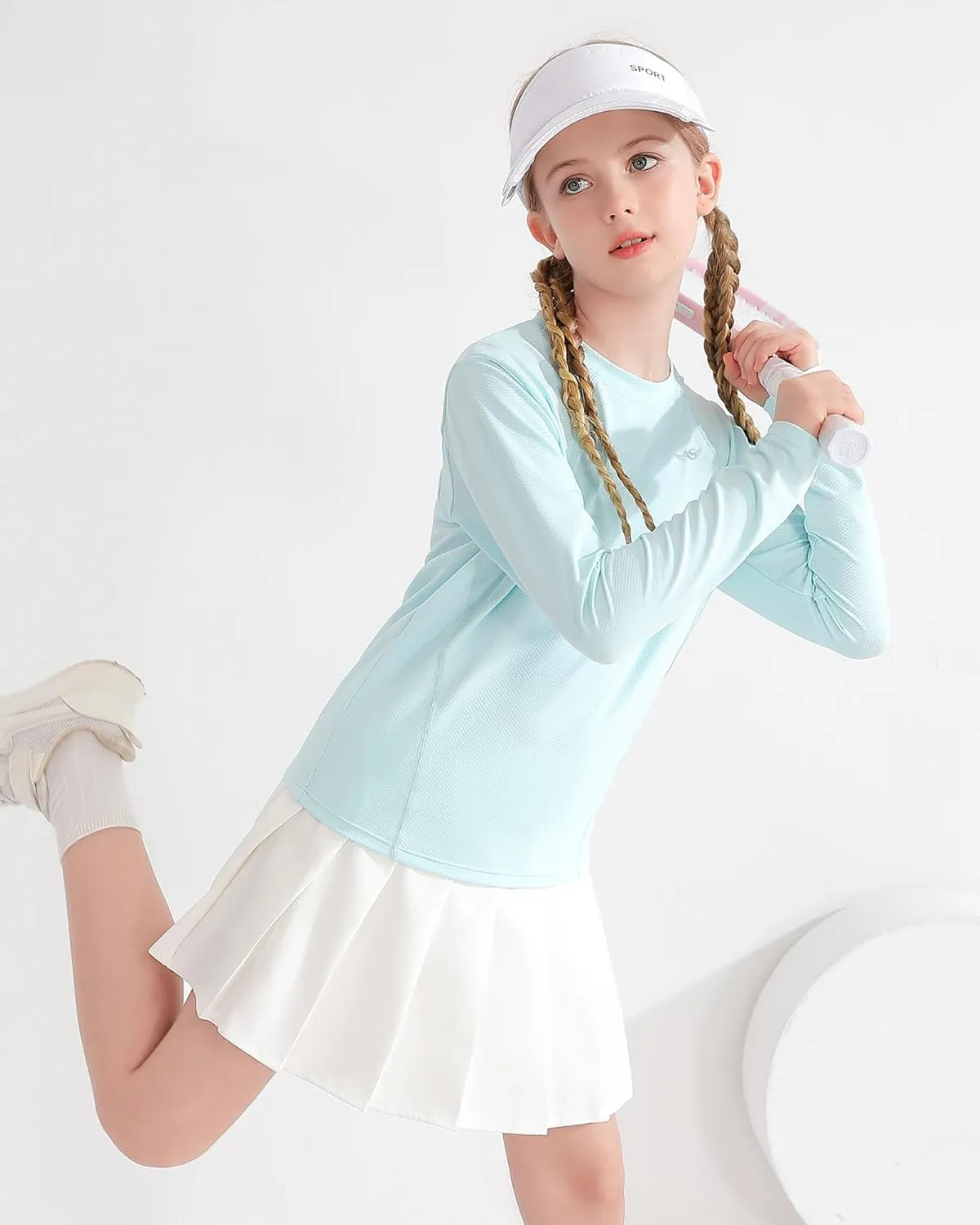 Angel season Rash Guard for Girls Swim Shirt Long Sleeve Swimsuit Girl Upf50  UV Protection Teen Sun Shirt Rashguard Top
