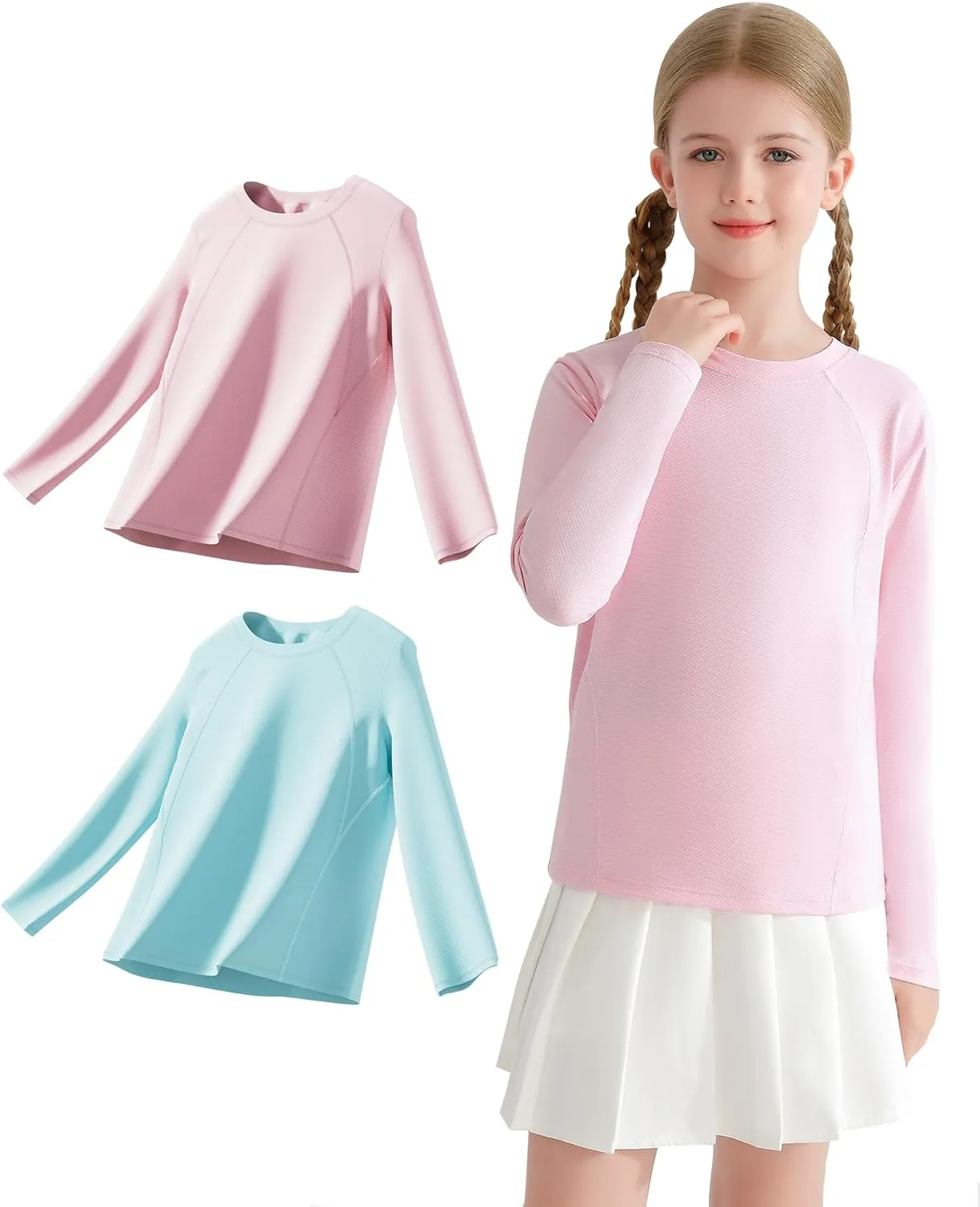 Angel season Rash Guard for Girls Swim Shirt Long Sleeve Swimsuit Girl Upf50  UV Protection Teen Sun Shirt Rashguard Top