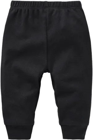 Baby Joggers for Boys Girls Baggy Sweatpants Solid Pull On Elastic Waist School Pants Casual Sport Trousers