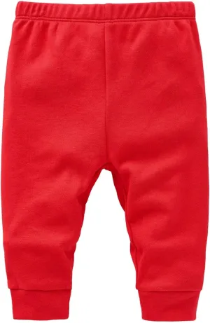 Baby Joggers for Boys Girls Baggy Sweatpants Solid Pull On Elastic Waist School Pants Casual Sport Trousers