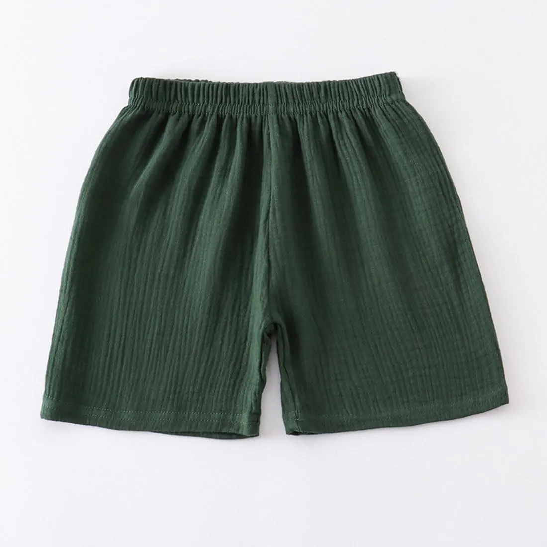 Baby Toddler Boys Shorts Cotton Linen Summer Loose Shorts 3 Pack Elastic Waist Solid Jogger Short Pants