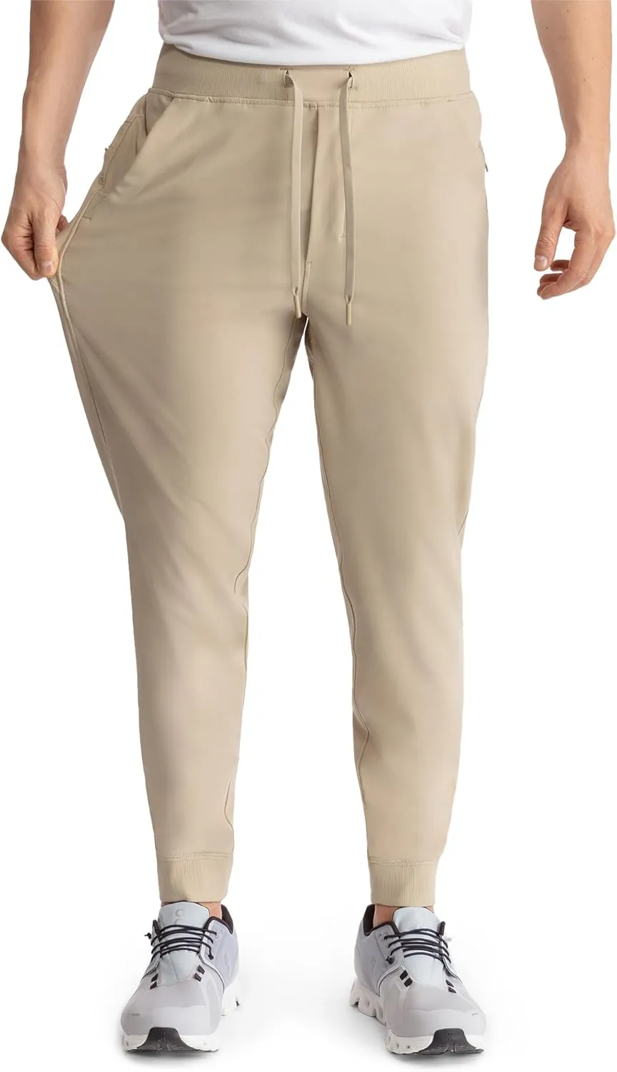 birddogs Mens Joggers – Stretch, Workout Sweatpants with Secure Zipper Pockets – Athletic Slim Fit
