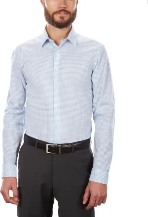 Calvin Klein Men's Dress Shirt Slim Fit Non Iron Stretch Check