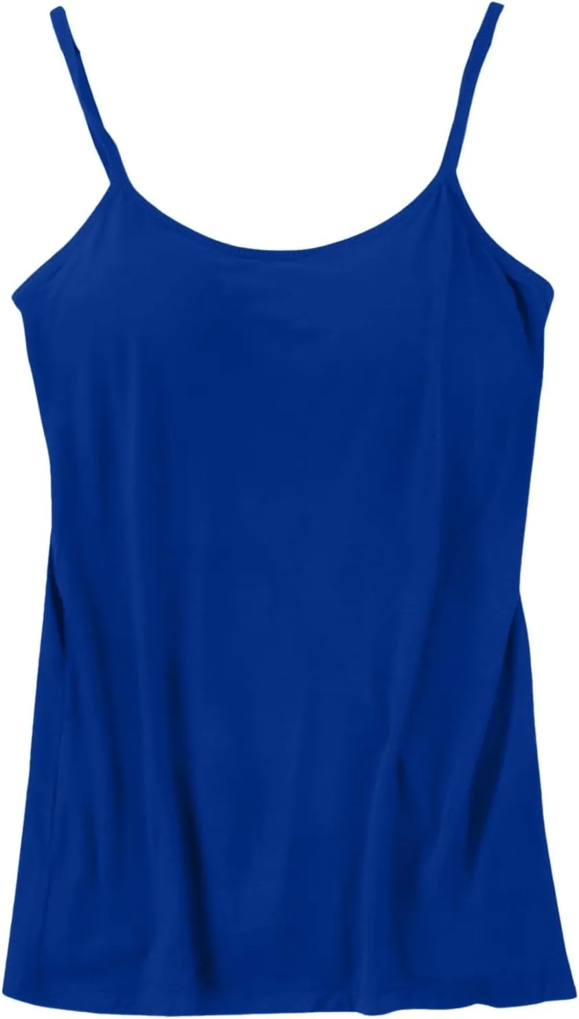 Camisole Bras for Women Padded Solid Spaghetti Straps Tank Tops Built in Bra Sleeveless Basic Breathable Shirts