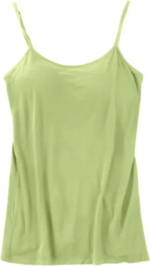 Camisole Bras for Women Padded Solid Spaghetti Straps Tank Tops Built in Bra Sleeveless Basic Breathable Shirts