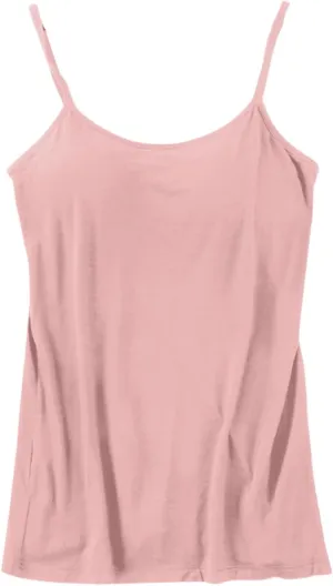 Camisole Bras for Women Padded Solid Spaghetti Straps Tank Tops Built in Bra Sleeveless Basic Breathable Shirts