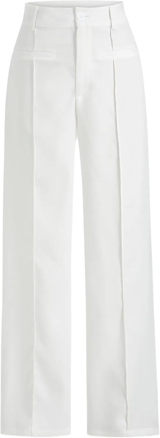 CIDER Work Pants Women Straight Leg High Waisted Dress Pants Business Casual Outfits