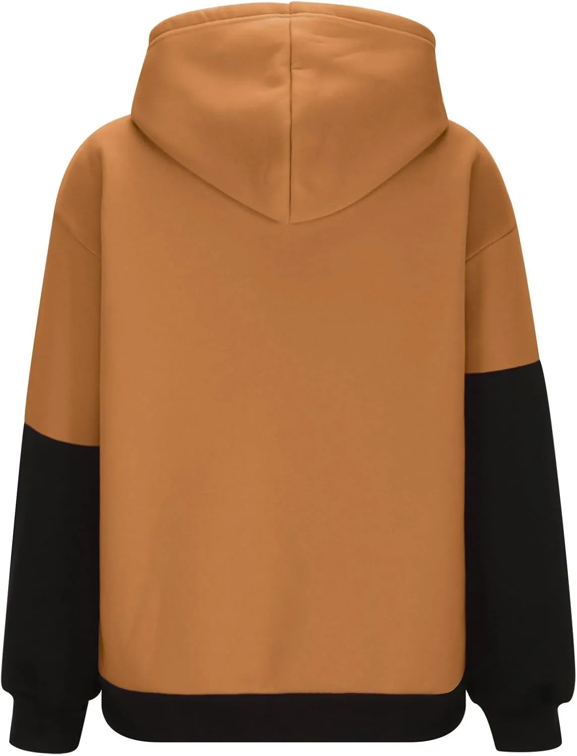 Color Block Hoodie Women Drawstring Sweatshirts with Kangaroo Pocket Y2K Preppy Trendy Casual Loose Hooded Pullovers