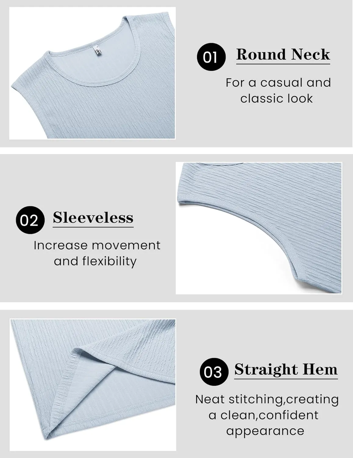 COOFANDY Men's Casual Tank Tops 2 Pack Knit Sleeveless Lightweight Tee Muscle Basic T Shirts