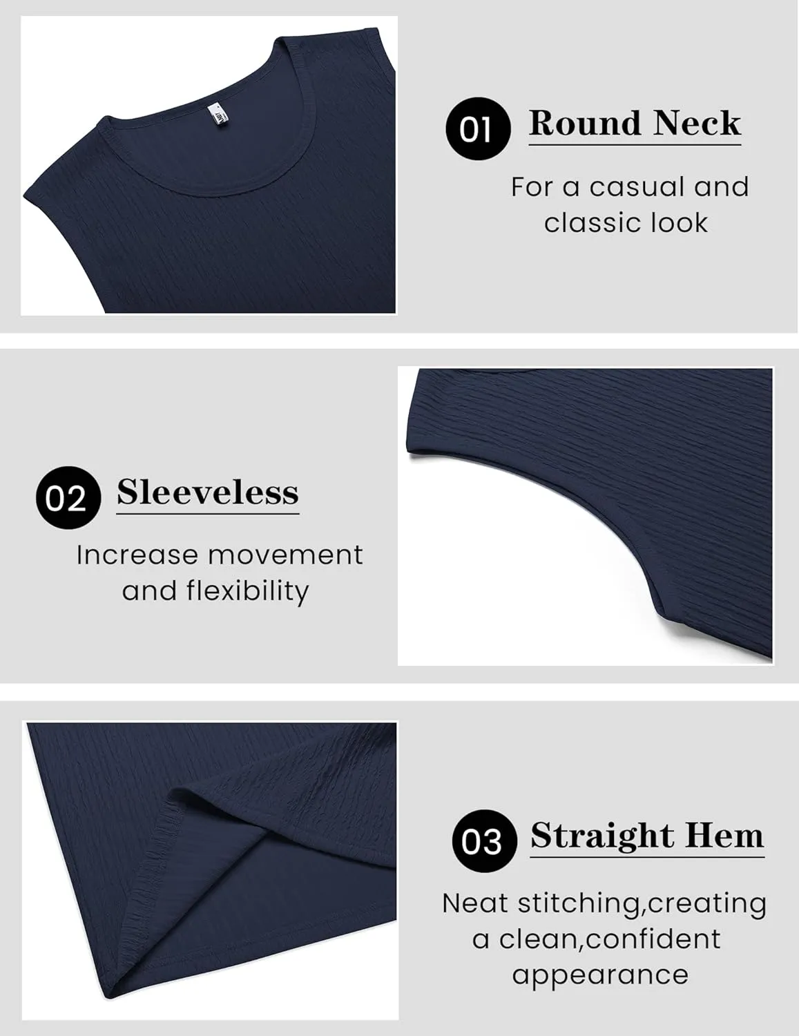COOFANDY Men's Casual Tank Tops 2 Pack Knit Sleeveless Lightweight Tee Muscle Basic T Shirts