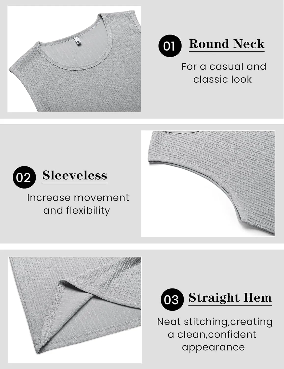 COOFANDY Men's Casual Tank Tops 2 Pack Knit Sleeveless Lightweight Tee Muscle Basic T Shirts