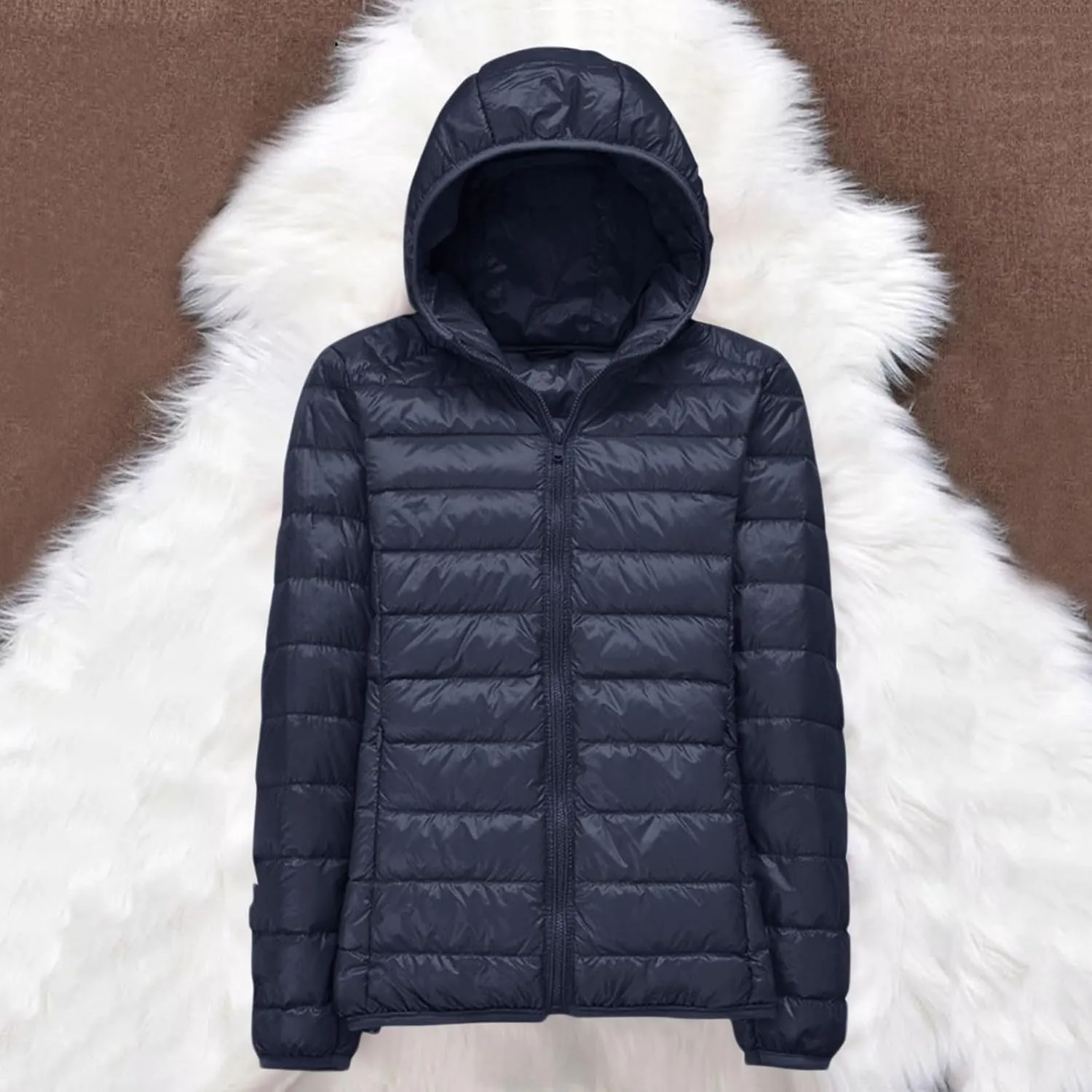 cooki Puffer Jacket Womens Winter Coats for Women Slim Fit Lightweight Packable Down Jacket Warm Quilted Puffer Outerwear