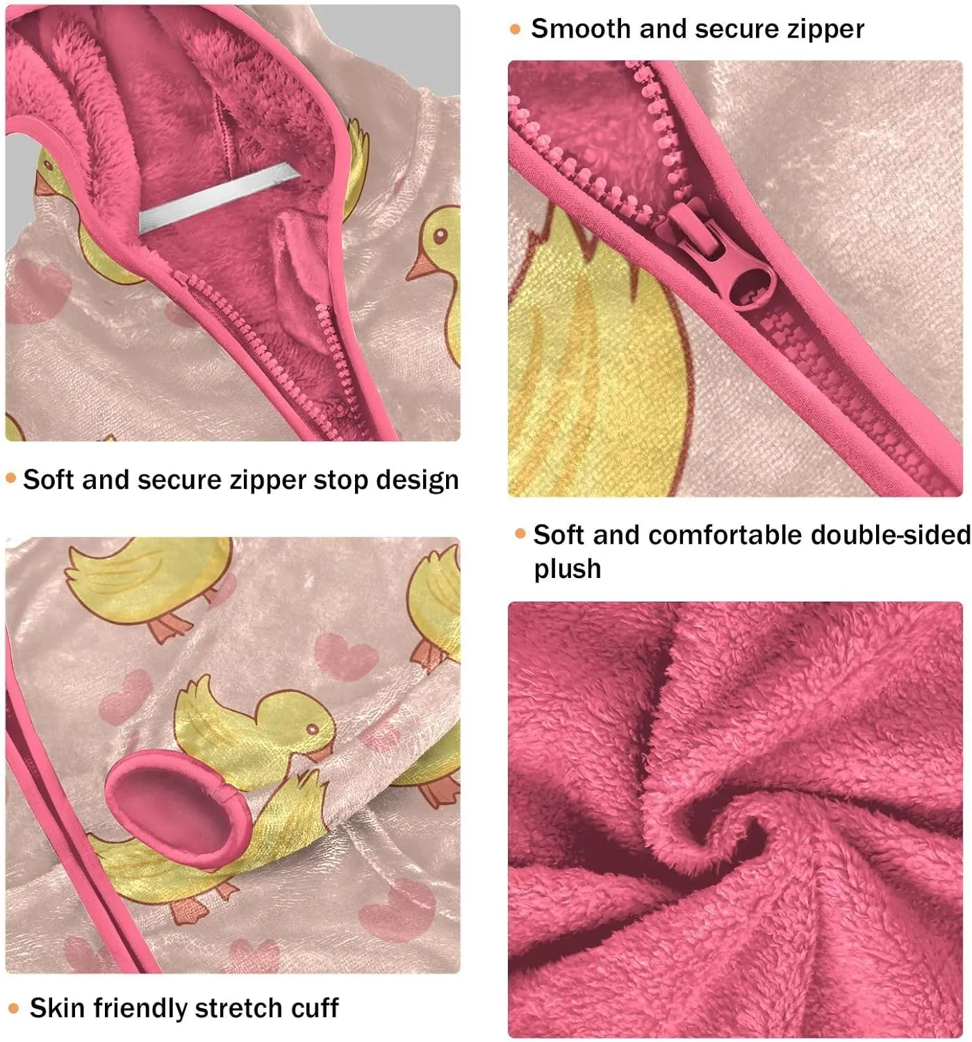 Cute Girls Zip Up Hoodie Sweatshirts Fall Winter Fleece Jacket Toddler Casual Hoodies with Pockets