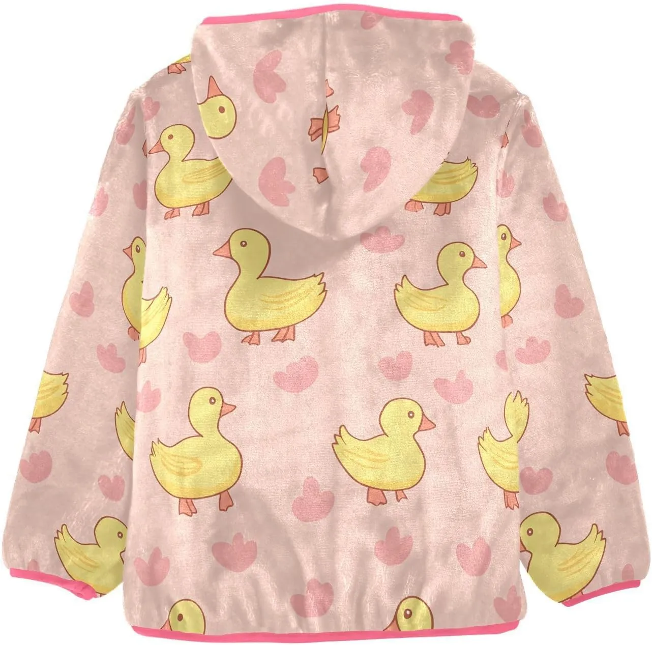 Cute Girls Zip Up Hoodie Sweatshirts Fall Winter Fleece Jacket Toddler Casual Hoodies with Pockets