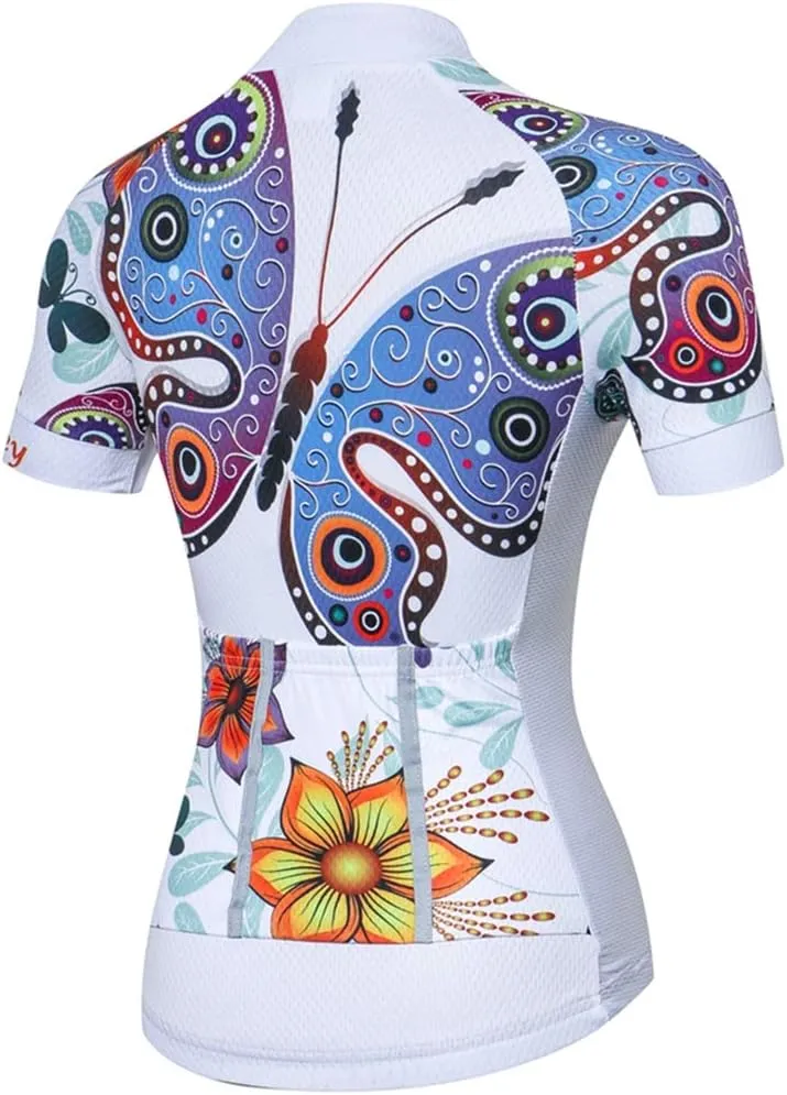 Cycling Jersey Women Short Sleeve Bike Jersey Mountain Road MTB Biking Tops Breathable Shirts