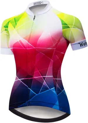 Cycling Jersey Women Short Sleeve Bike Jersey Mountain Road MTB Biking Tops Breathable Shirts