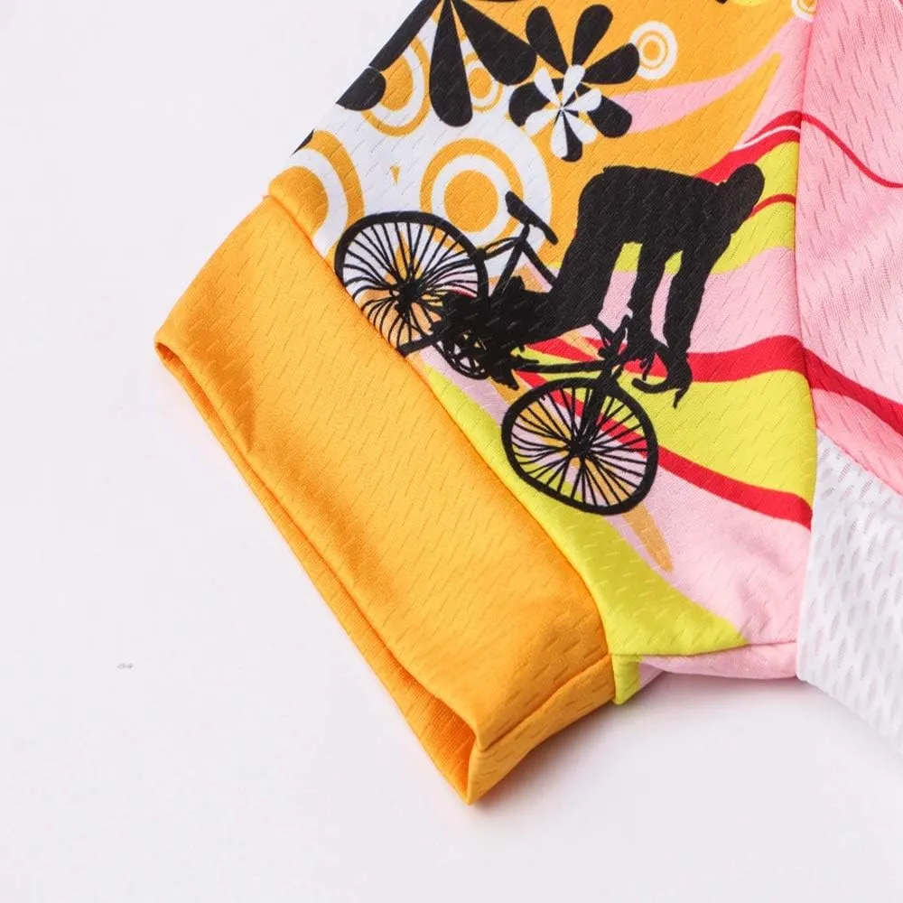 Cycling Jersey Women Short Sleeve Bike Jersey Mountain Road MTB Biking Tops Breathable Shirts