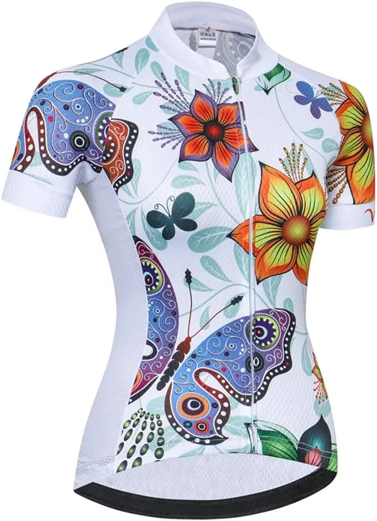 Cycling Jersey Women Short Sleeve Bike Jersey Mountain Road MTB Biking Tops Breathable Shirts