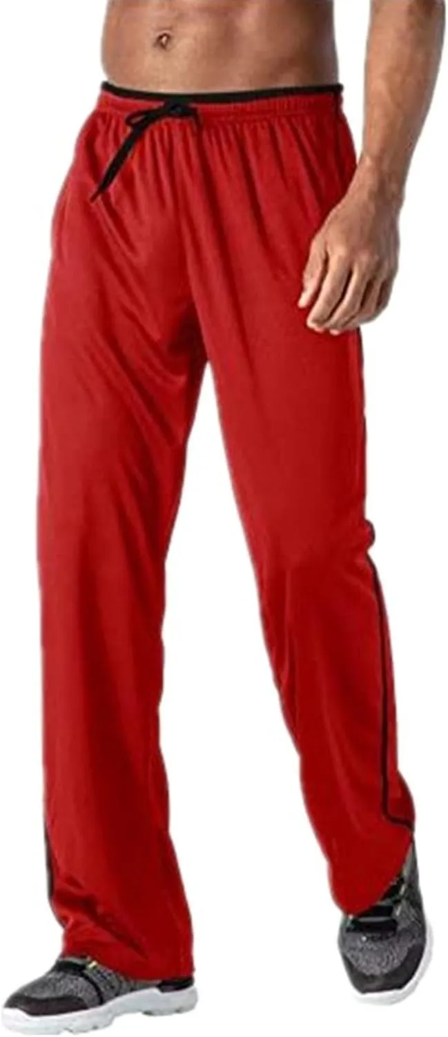 DGHM-JLMY Men's Lightweight Sweatpants Breathable Workout Gym Sports Pant Loose Fit Mesh Athletic Pants with Zipper Pockets