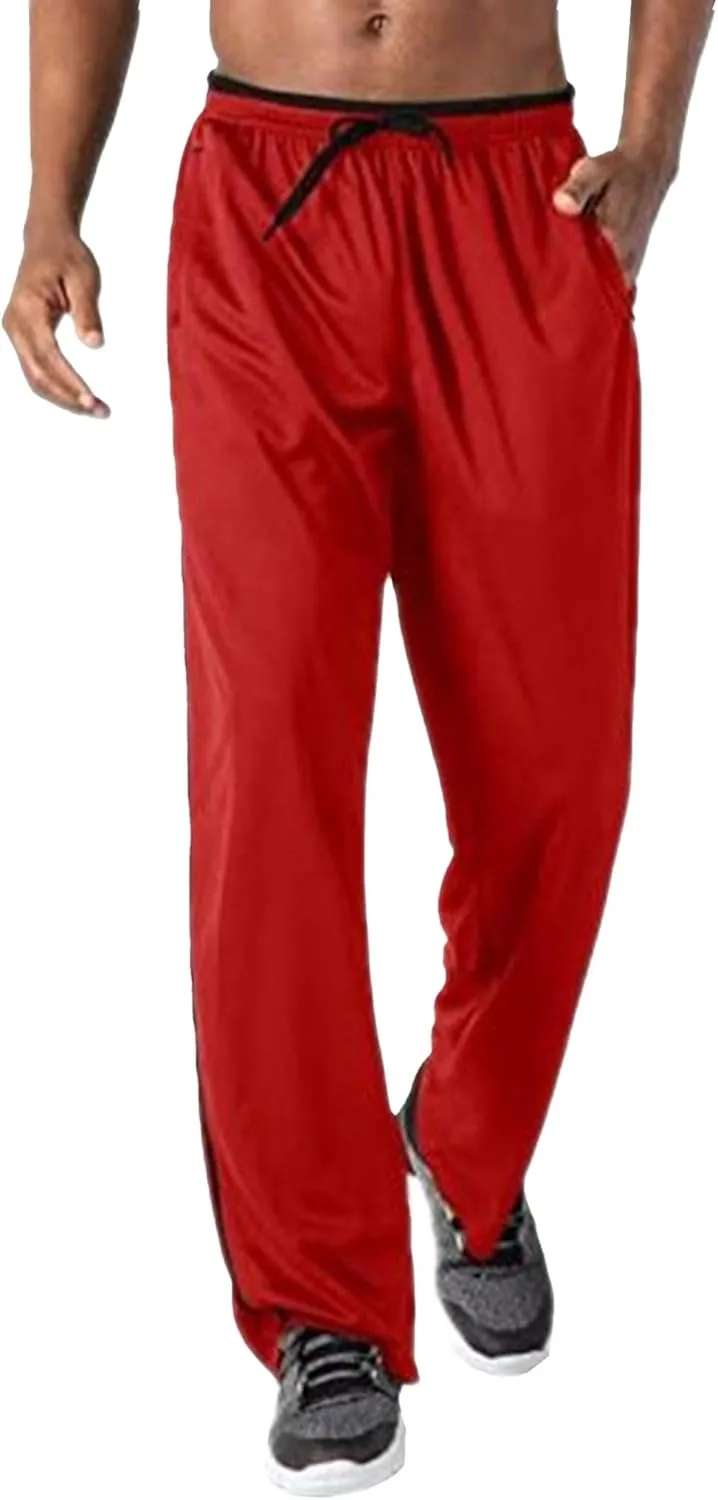 DGHM-JLMY Men's Lightweight Sweatpants Breathable Workout Gym Sports Pant Loose Fit Mesh Athletic Pants with Zipper Pockets