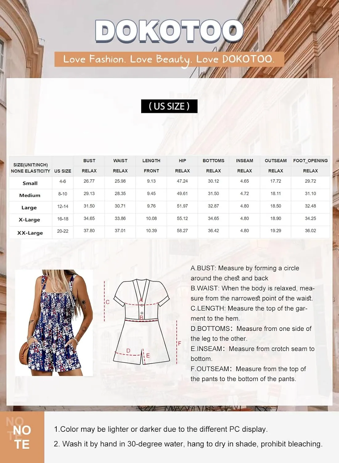 Dokotoo Women's Summer Casual Smocked Rompers Square Neck Sleeveless Loose Shorts Jumpsuits 2025 Beach Vacation Outfits