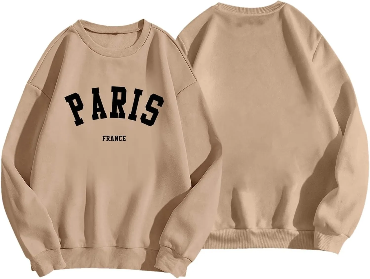Fleece Women Set Women's Letter Graphic Hoodies Oversized Pullover Tops Casual Long Sleeve Hooded Print
