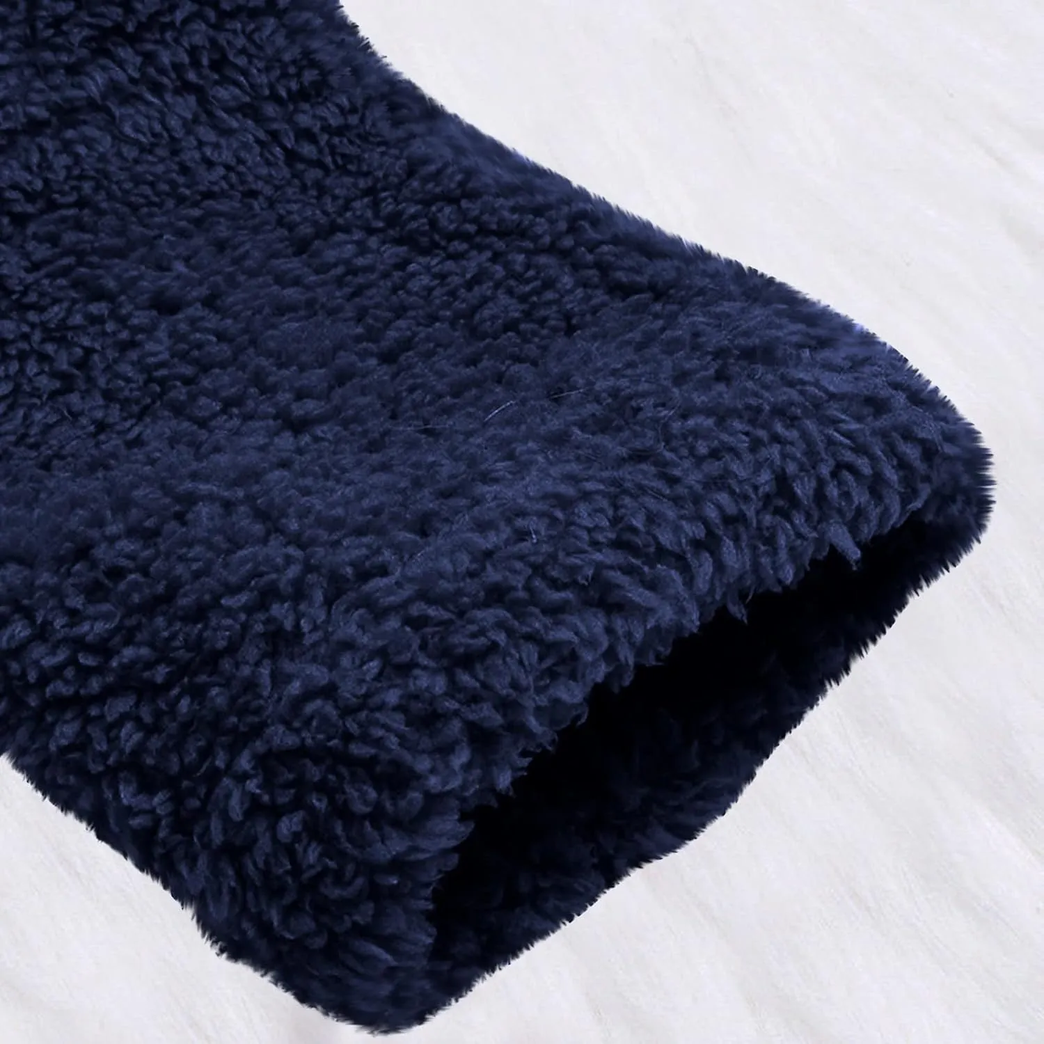 Fuzzy Fleece Coats for Women Winter Causal Cute Sherpa Warm Jackets Button Hooded Thick Plush Coat with Pocket