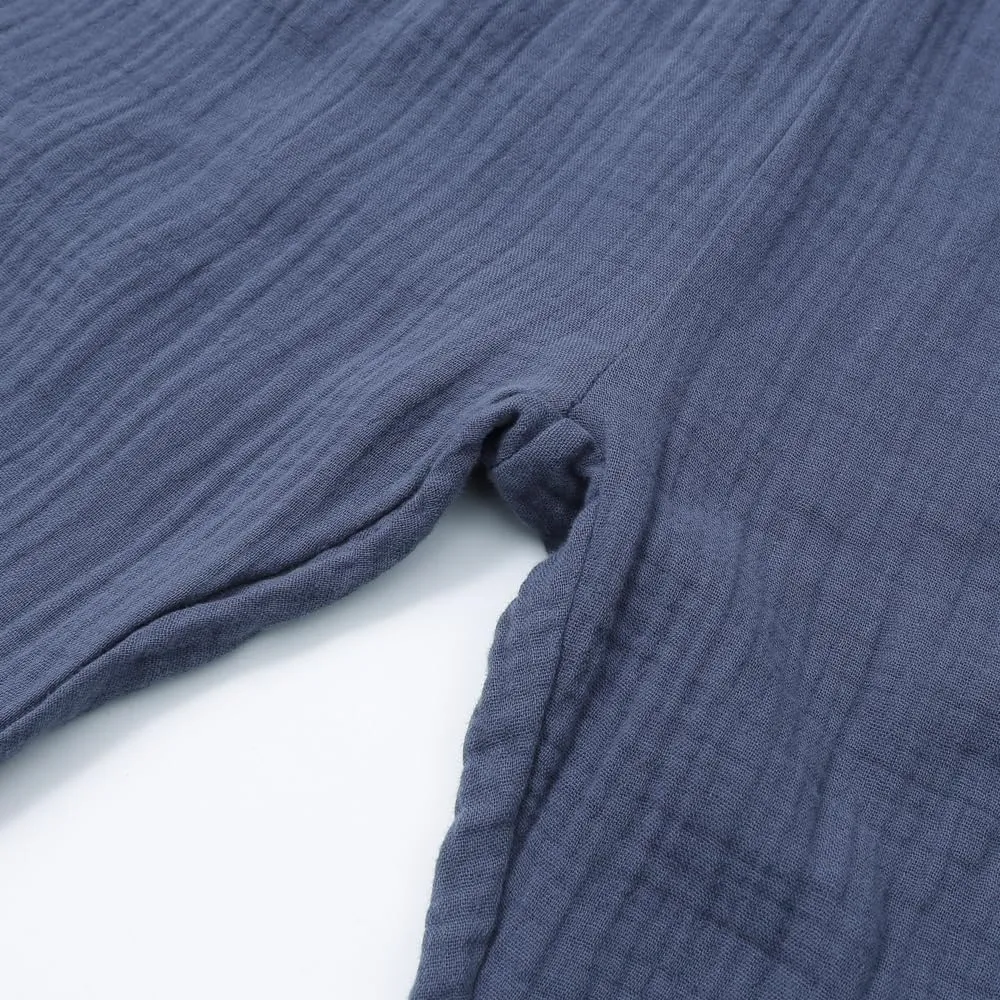 GFQLONG 4 Pack Toddler Boys Girls Cotton Linen Plain Pants Harem Trousers Casual Basic Elastic Loose Summer Spring Bloomers
