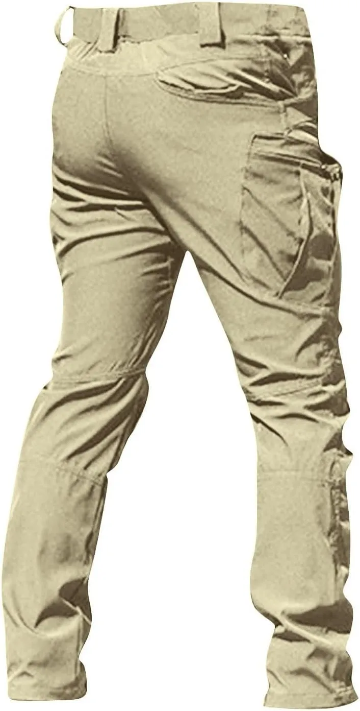 GOFULY Cargo Pants for Men Big and Tall Ripstop Stretch Baggy Pants Special Occasions Trousers Outdoor Pants with Pockets