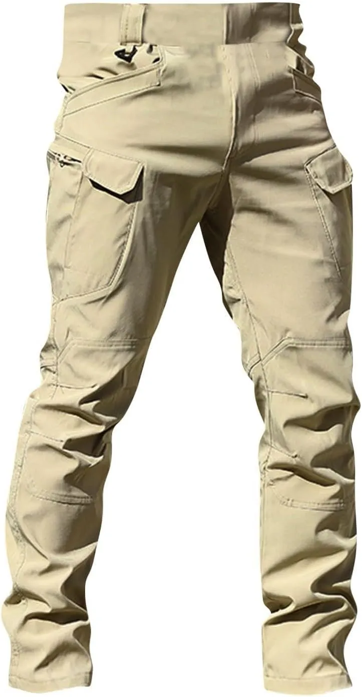 GOFULY Cargo Pants for Men Big and Tall Ripstop Stretch Baggy Pants Special Occasions Trousers Outdoor Pants with Pockets