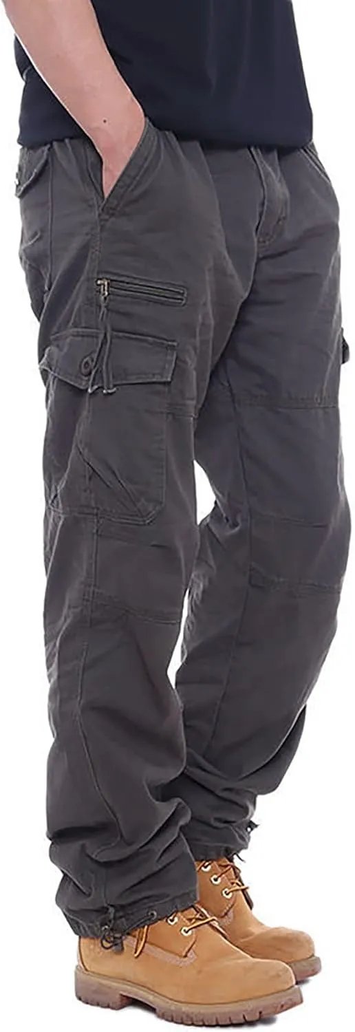 GOFULY Cargo Pants for Men Ripstop Stretch Baggy Sweatpants with Pockets Slim Fit Pants Big and Tall Pants Workout Joggers