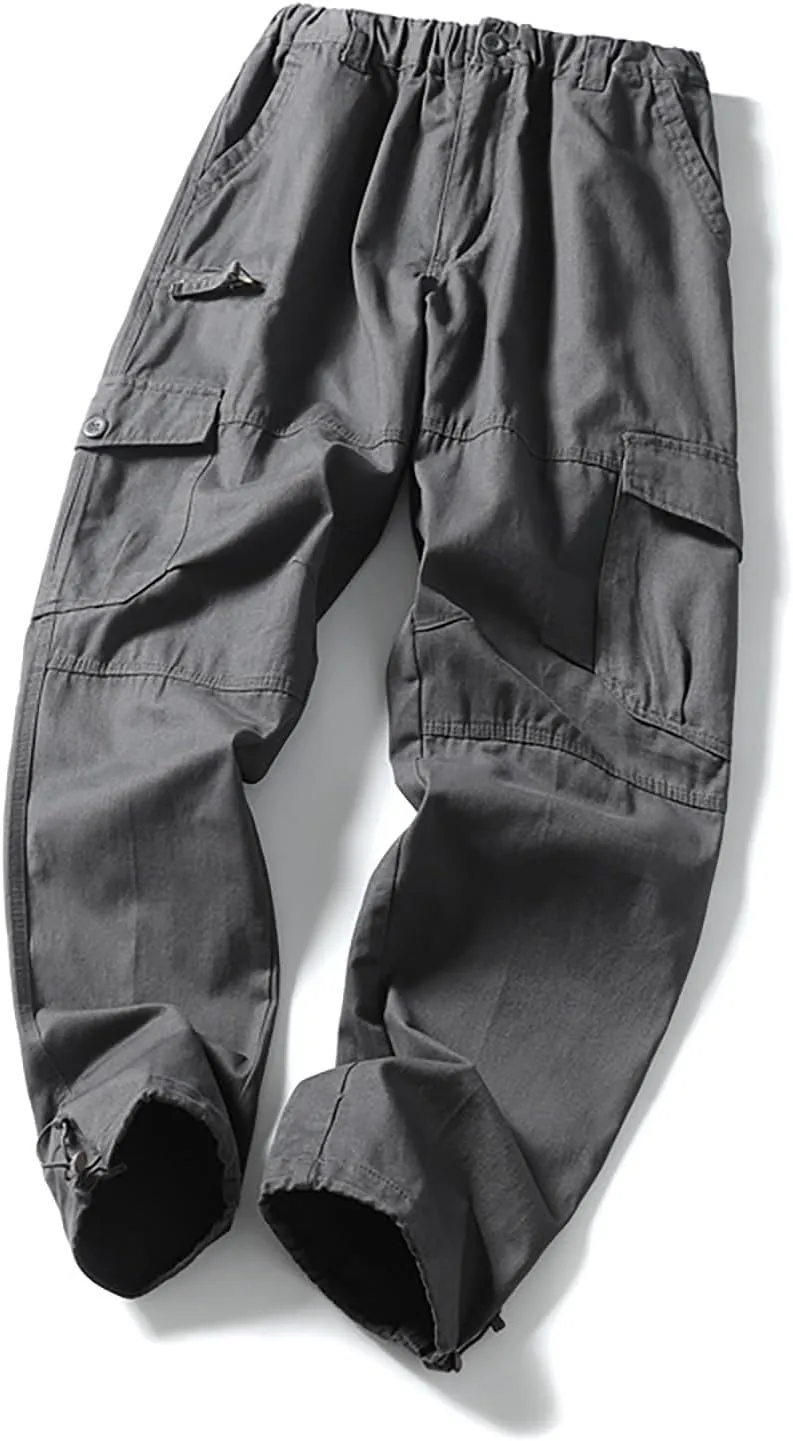 GOFULY Cargo Pants for Men Ripstop Stretch Baggy Sweatpants with Pockets Slim Fit Pants Big and Tall Pants Workout Joggers