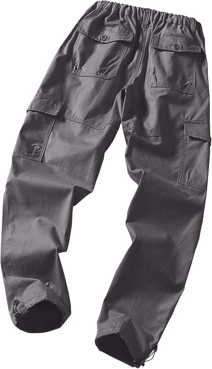 GOFULY Cargo Pants for Men Ripstop Stretch Baggy Sweatpants with Pockets Slim Fit Pants Big and Tall Pants Workout Joggers