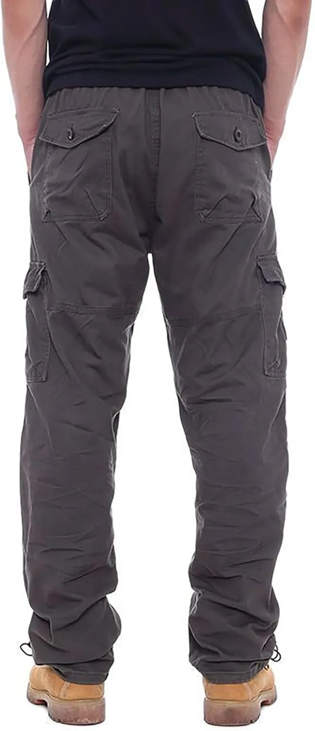 GOFULY Cargo Pants for Men Ripstop Stretch Baggy Sweatpants with Pockets Slim Fit Pants Big and Tall Pants Workout Joggers