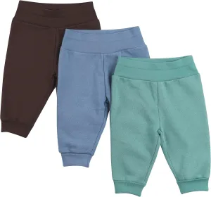 Hanes Girls Fleece Pull-on Pants 3-pack, Flexy Super Soft 4-Way Sweatpants, Stretch Joggers for Babies & Toddlers