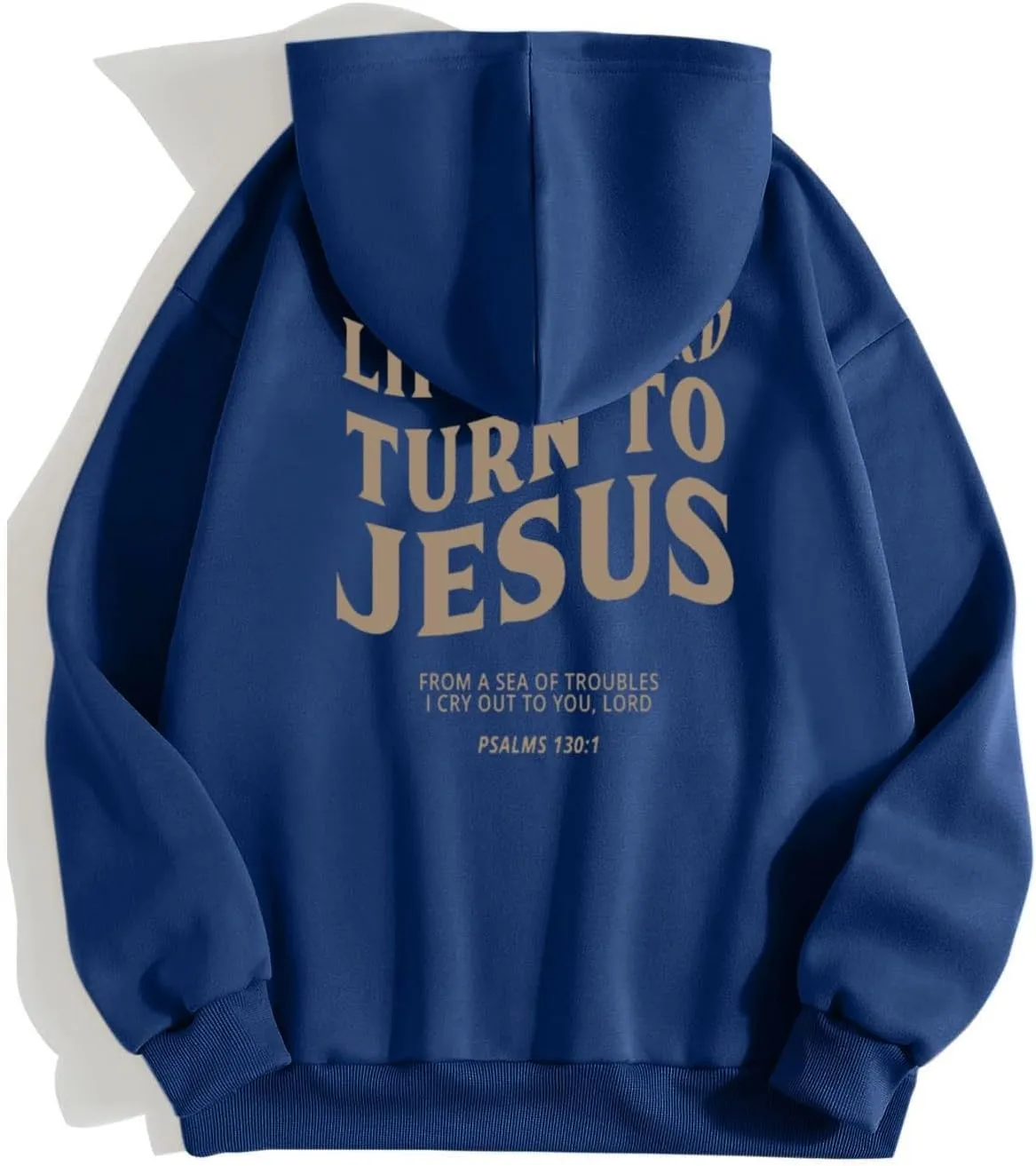 Hoodies For Teen Girls Life Is Hard Turn To Jesus Letter Print Long Sleeve Pullover Tops With Kangaroo Pocket Fall Trendy