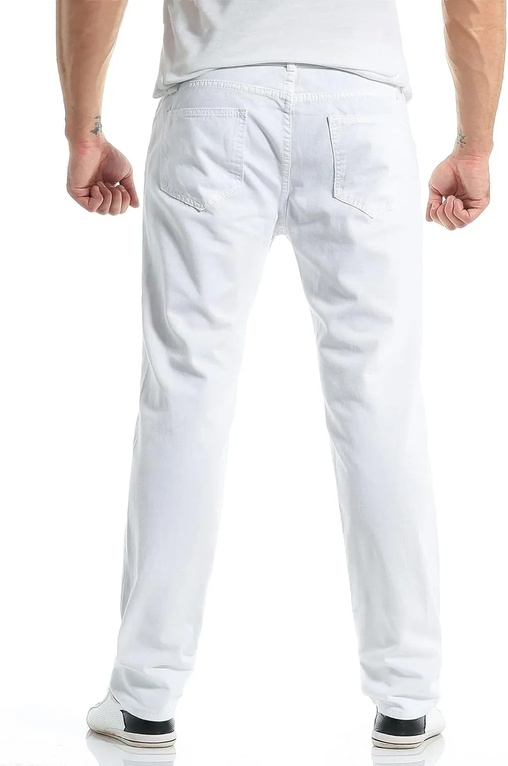 Jeans for Men Straight Leg Baggy Wide Leg Jeans Comfy Fashion Denim Stretch Fit Jean for Men Mens Stretch