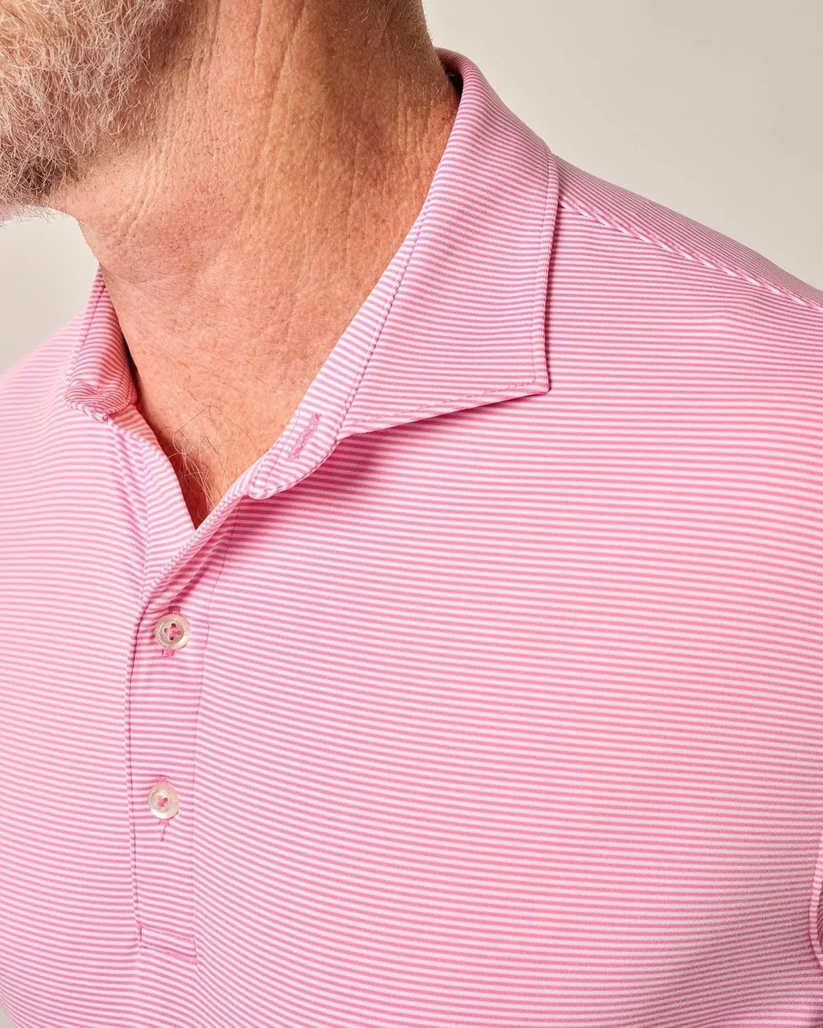 johnnie-O Performance Jersey Polo - Lyndonn Stripe