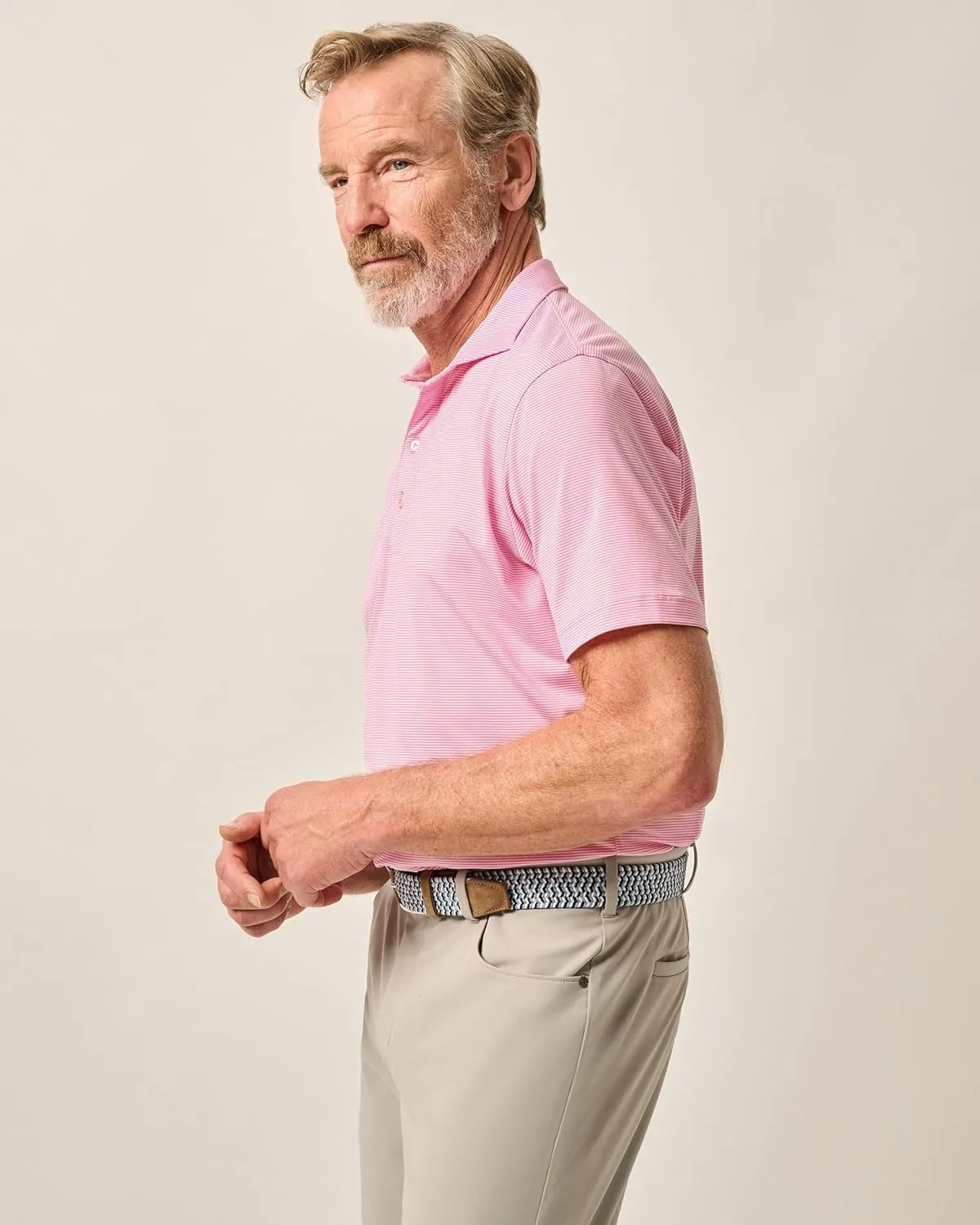 johnnie-O Performance Jersey Polo - Lyndonn Stripe