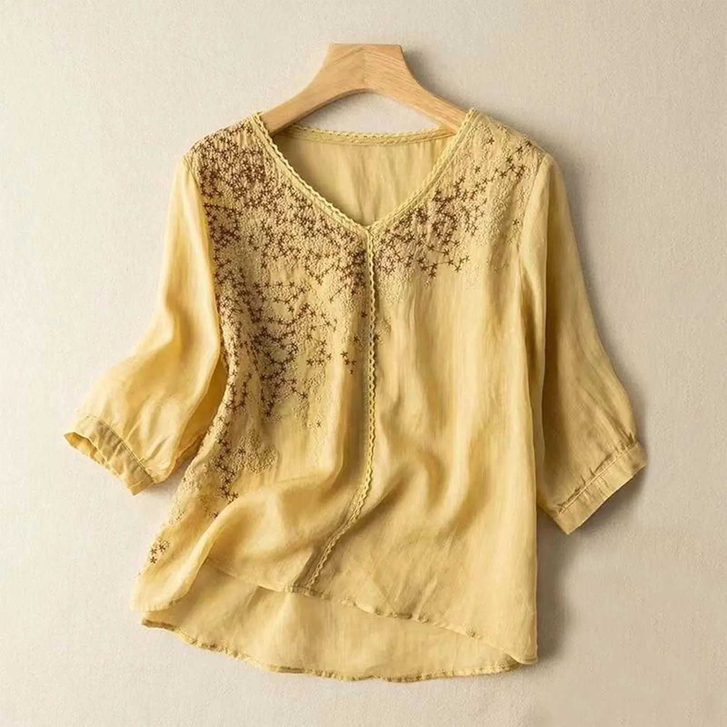 Linen Shirts for Women Summer Basic T Shirts Oversized Solid Blouses Boat Neck Tops 2025 Trendy Tees Resort Wear