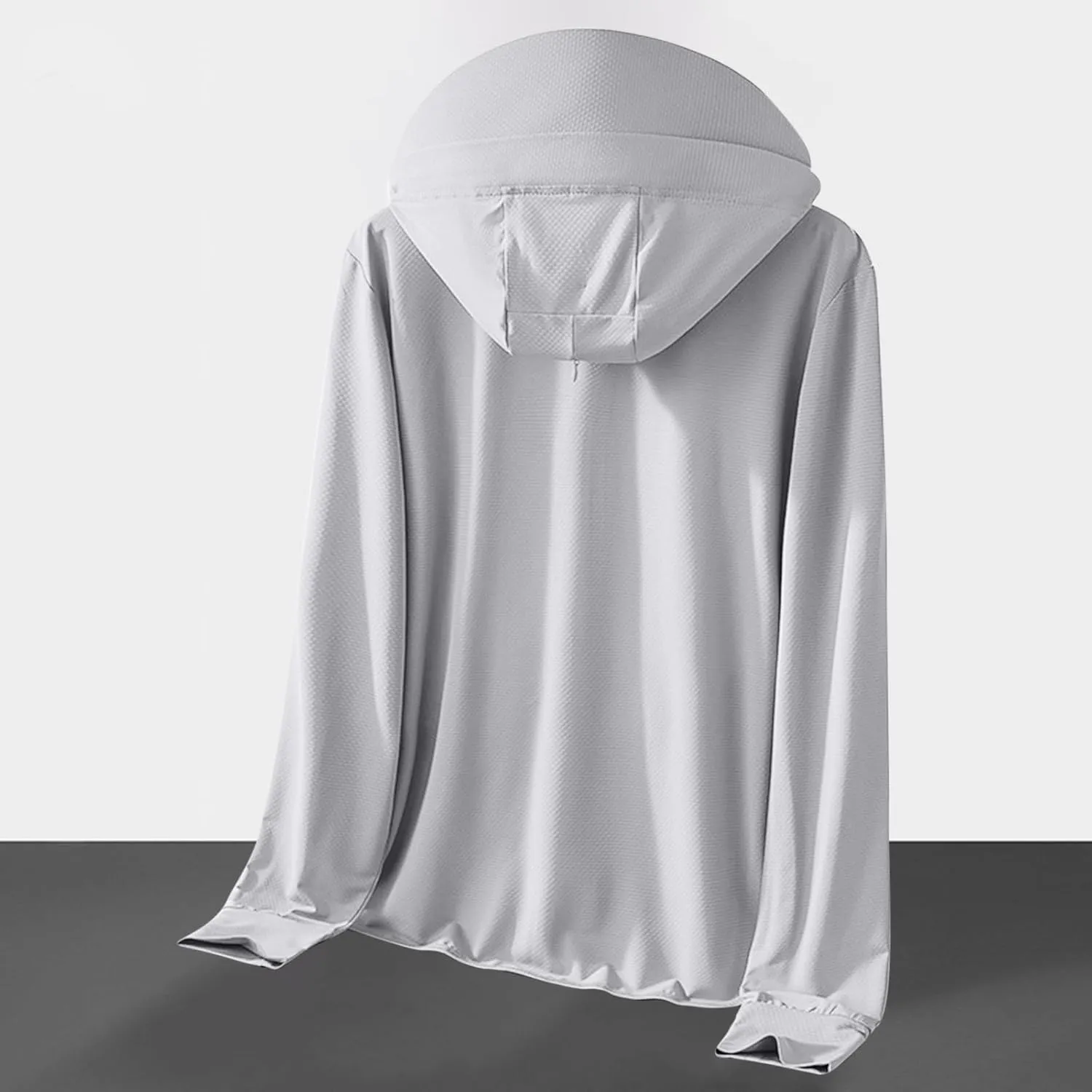 Long Sleeve Sun Protection Hooded Shirt for Women Cooling Plus Size T-Shirts Rash Guard Hiking Jacket with Face Mask