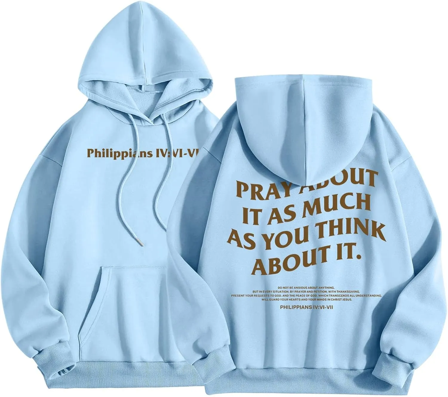 Love Never Falls Christian Oversize Hoodies for Women Drop Shoulder Long Sleeve Pullover Top with Pockets Fall Fleece Graphic