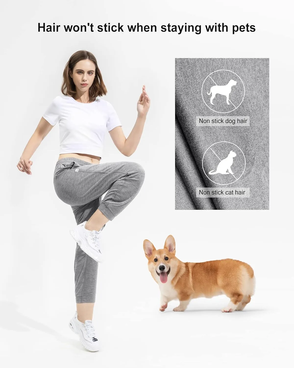 maamgic Womens Joggers Stretch Comfy Jogger Pants with Zipper Pockets Athletic Pants for Workout Running Jogging